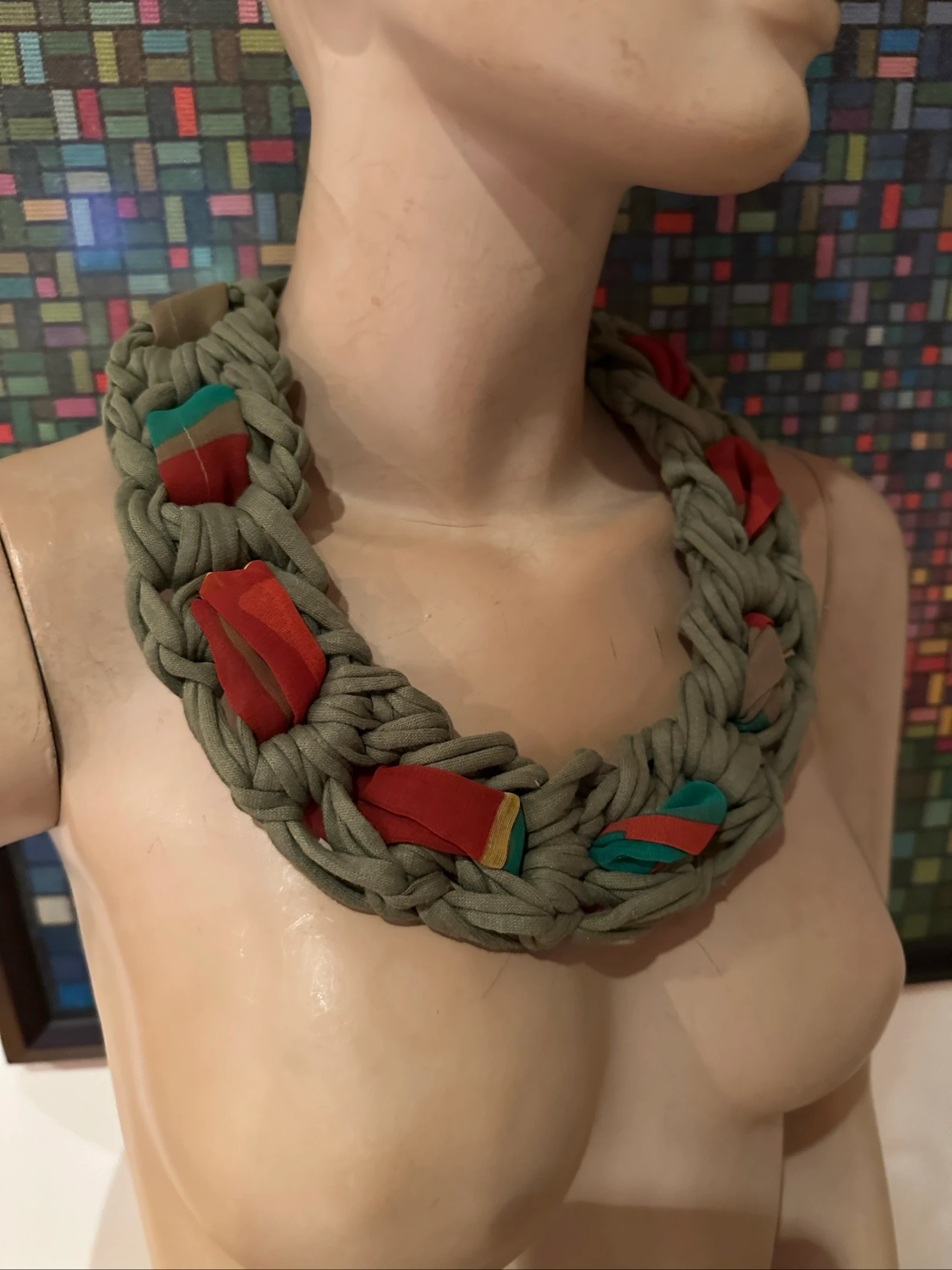 Colar de crochê feito à mão – photo 3